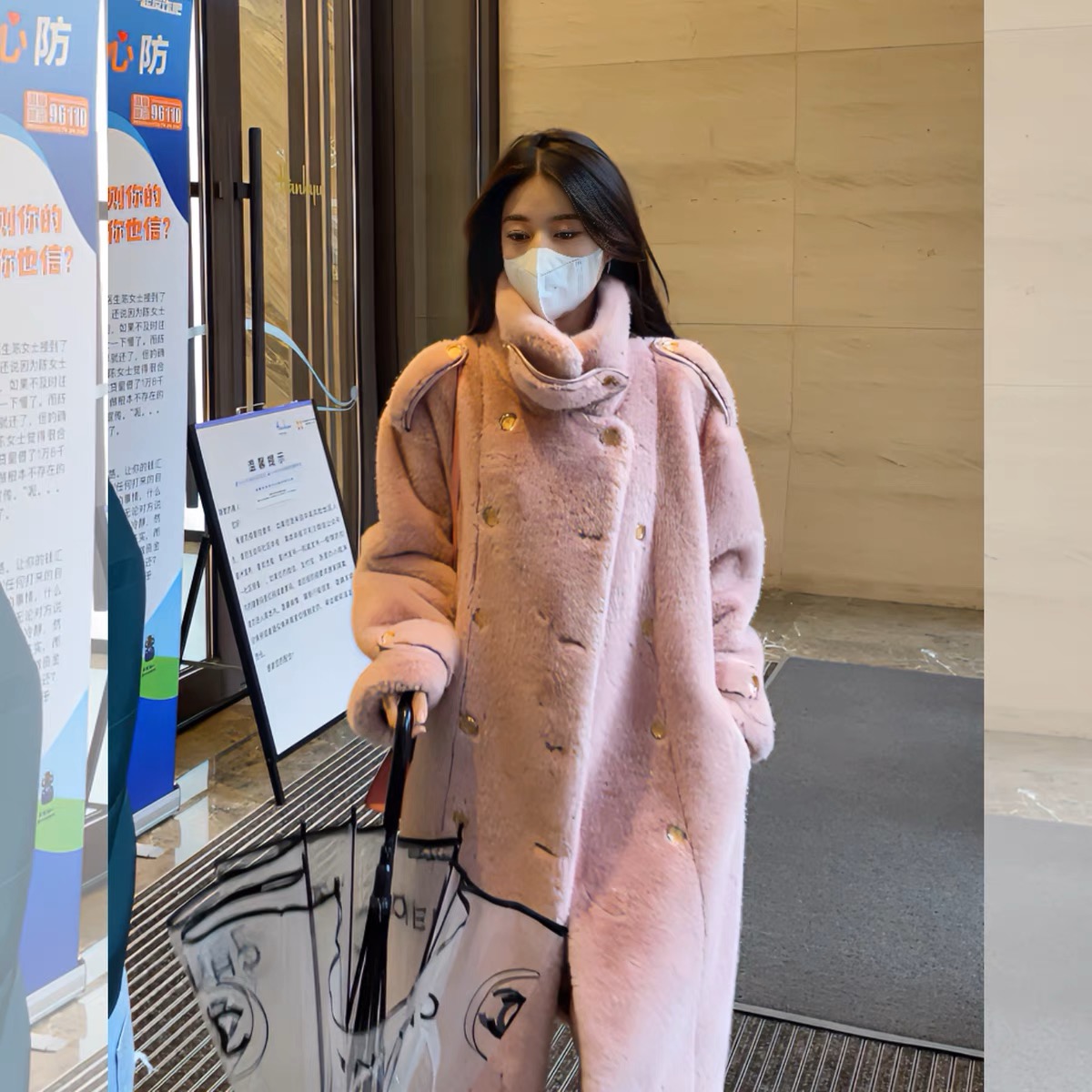 Fur integrated lamb wool coat for women long autumn and winter high-end new 2023 fur mink coat