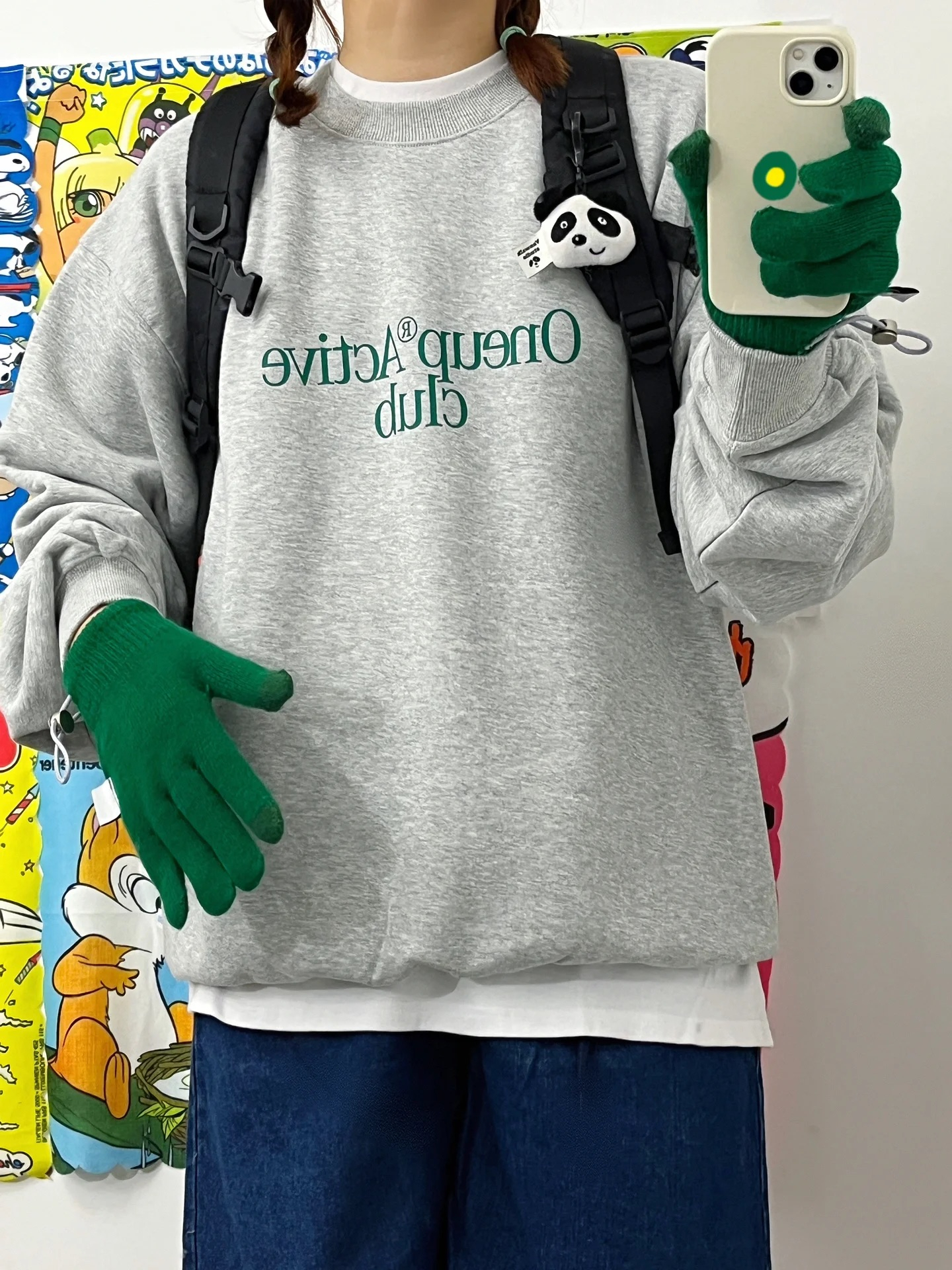 防棉華棉複合牛奶絲300克/銀狐絨400克圓領衛衣女