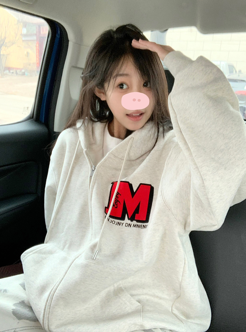 連帽拉鏈衛衣秋冬外套女上衣