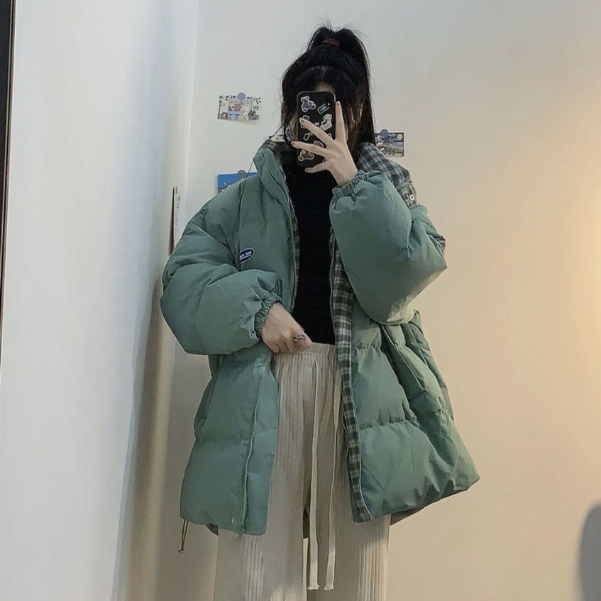 韓國羽絨服女短款麵包服2023年新款韓版寬鬆棉服加厚冬季棉衣外套