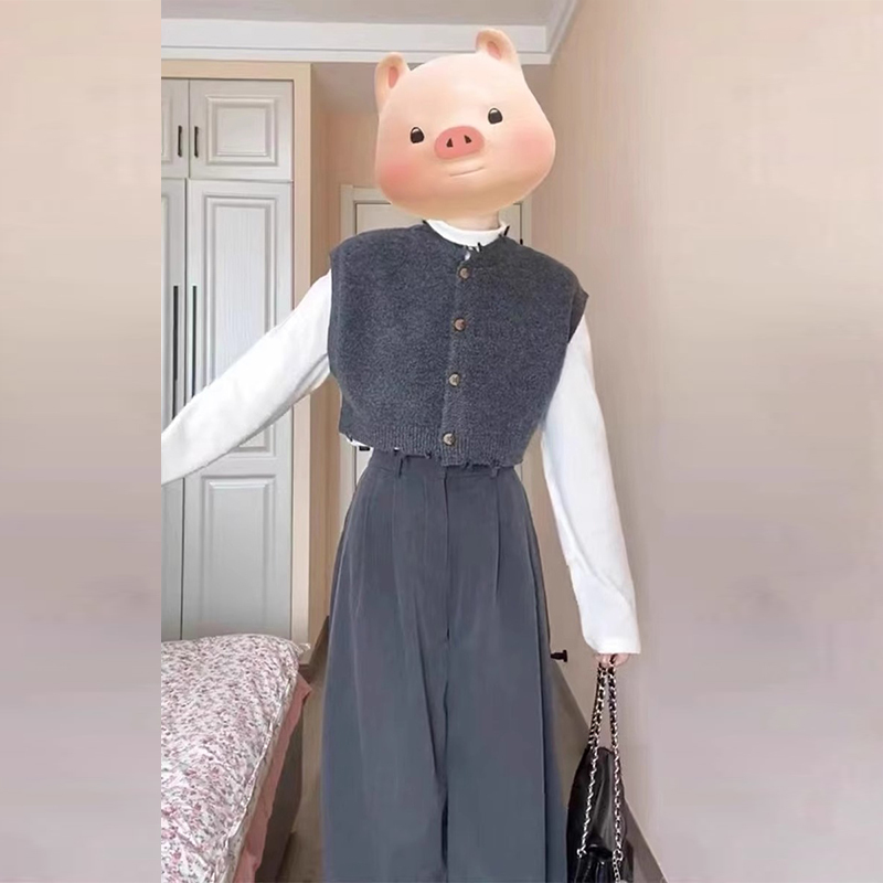 深冬裝搭配一整套小個子韓劇穿搭三件套裝秋冬季2023新款女裝