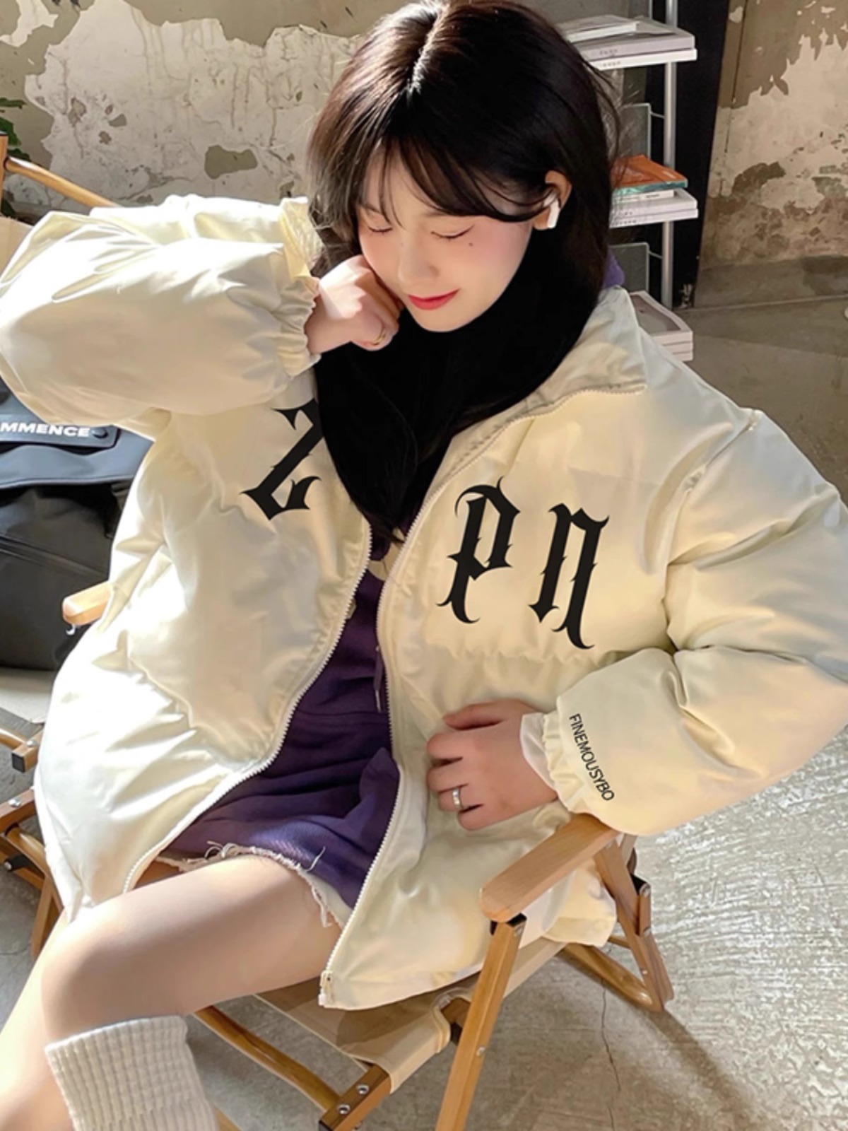 Tmall quality hand-stuffed cotton coat winter new loose thickened cotton coat printed coat women
