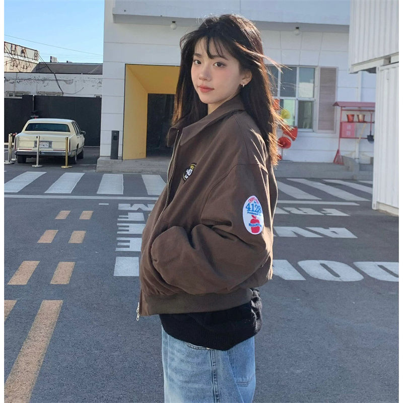 #华 Cotton Composite Silver Fox Velvet Bag Shoulder Collar 430g Embroidered Cardigan Lapel Plus Velvet Three-dimensional Jacket