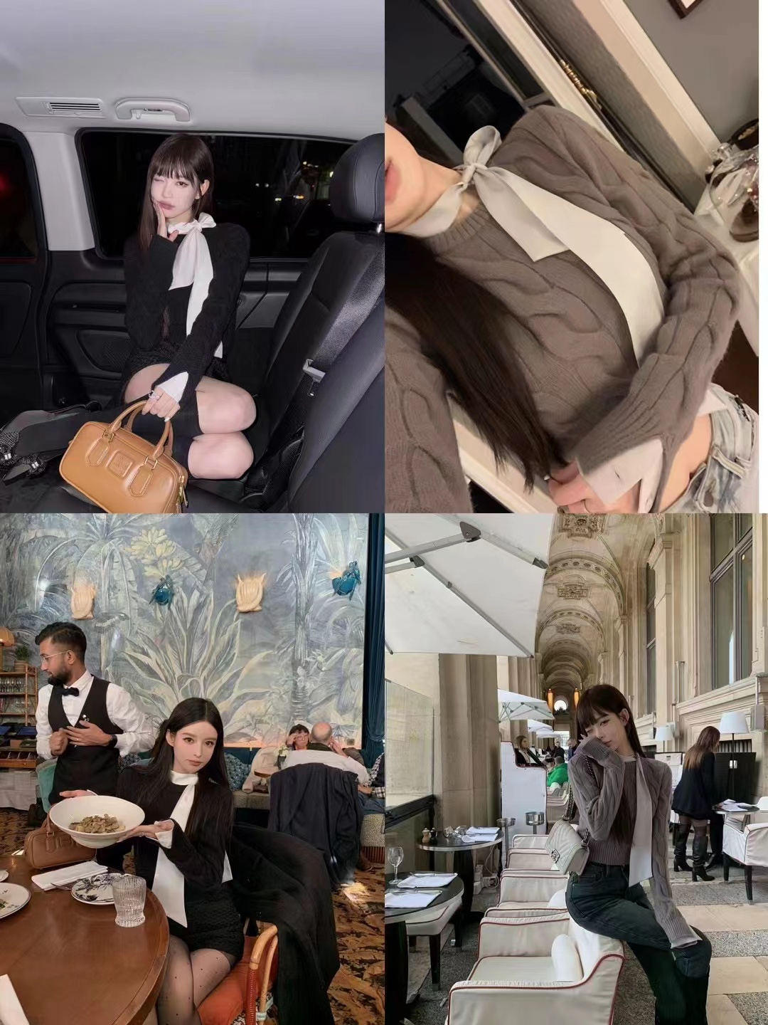 早安樊樊 假兩件飄帶袖口可拆卸針織衫女冬韓系氣質復古套頭毛衣