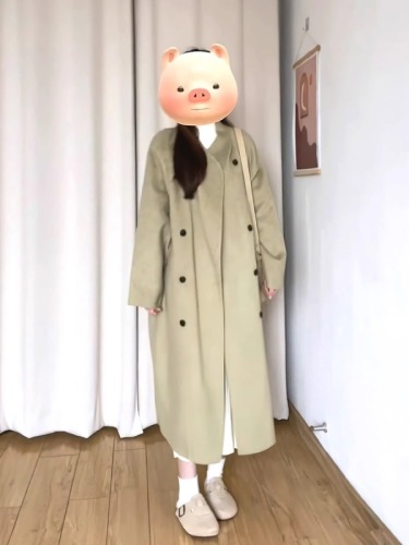 Korean version of Hepburn style woolen suit jacket for women in autumn and winter  new fashion small and high-end coat