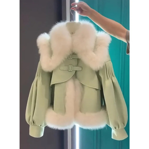 Quality inspector's picture of the new autumn and winter style gentle and fragrant fur coat for women, high-end and sweet age-reducing fur top