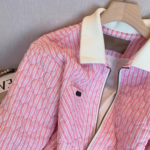 Xiaoxiangfeng Love Diamond Pink Lapel Cotton Clothes for Men and Women Winter Sweet Fashion Gentle Wind Padded Cardigan Jacket