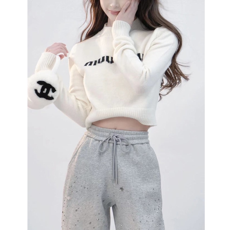 甜心教主文文私服 字母毛衣WWD3MY0001