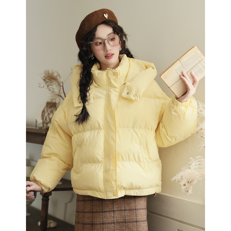 Not less than 199 real shot sweet hooded little man cotton warm down jacket