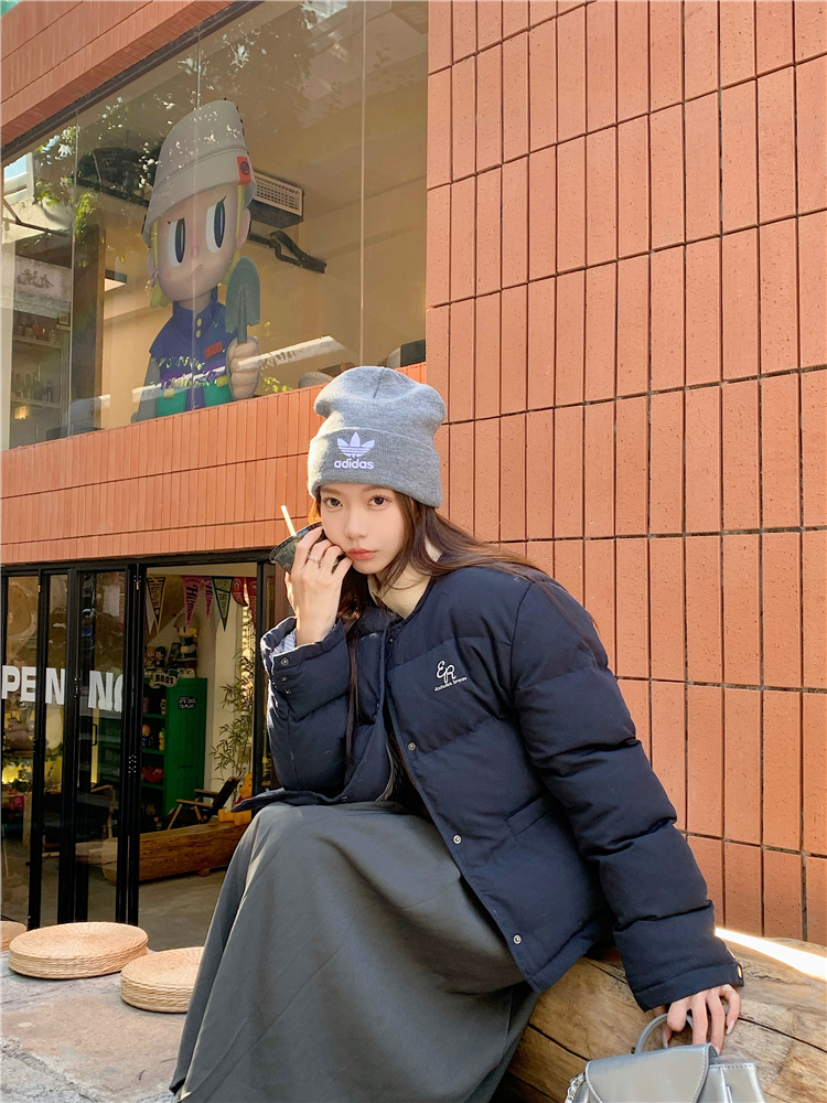 Actual shot~Blueberry cheese cotton jacket in winter thickened design warm cotton jacket for women