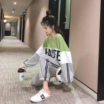 休閒運動服時尚套裝女網紅洋氣顯瘦很仙的兩件套秋季外套