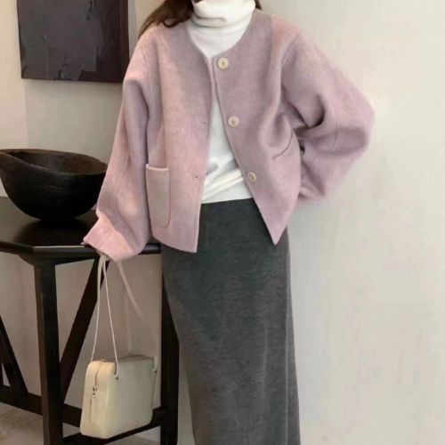 Xiaoxiangfeng Woolen Short Jacket Women's 2023 Autumn and Winter New Korean Style Casual Fashion Temperament High-end Loose Top