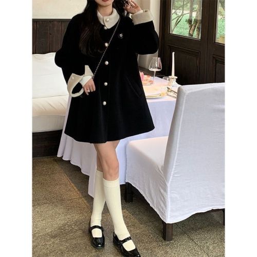 2023 autumn and winter new high-end French retro woolen coat with super good-looking temperament and high-end winter clothing for women