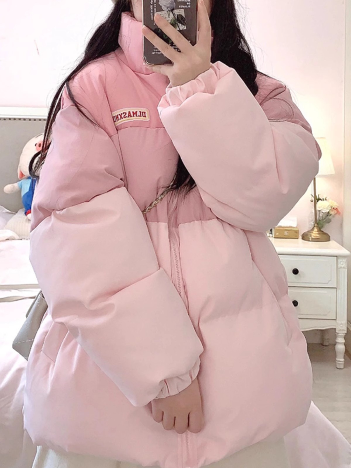棉服外套女秋冬季寬鬆潮oversize設計感麵包服