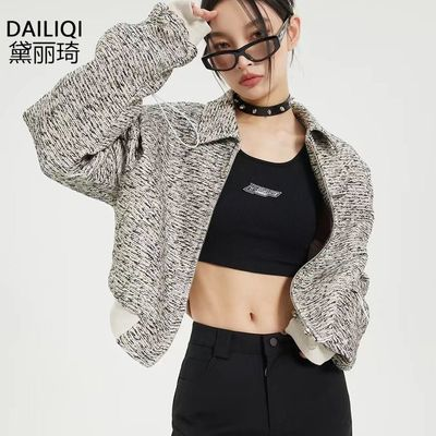 Short fragrant style jacket niche design high-end spring and autumn all-match casual jacket top trendy women