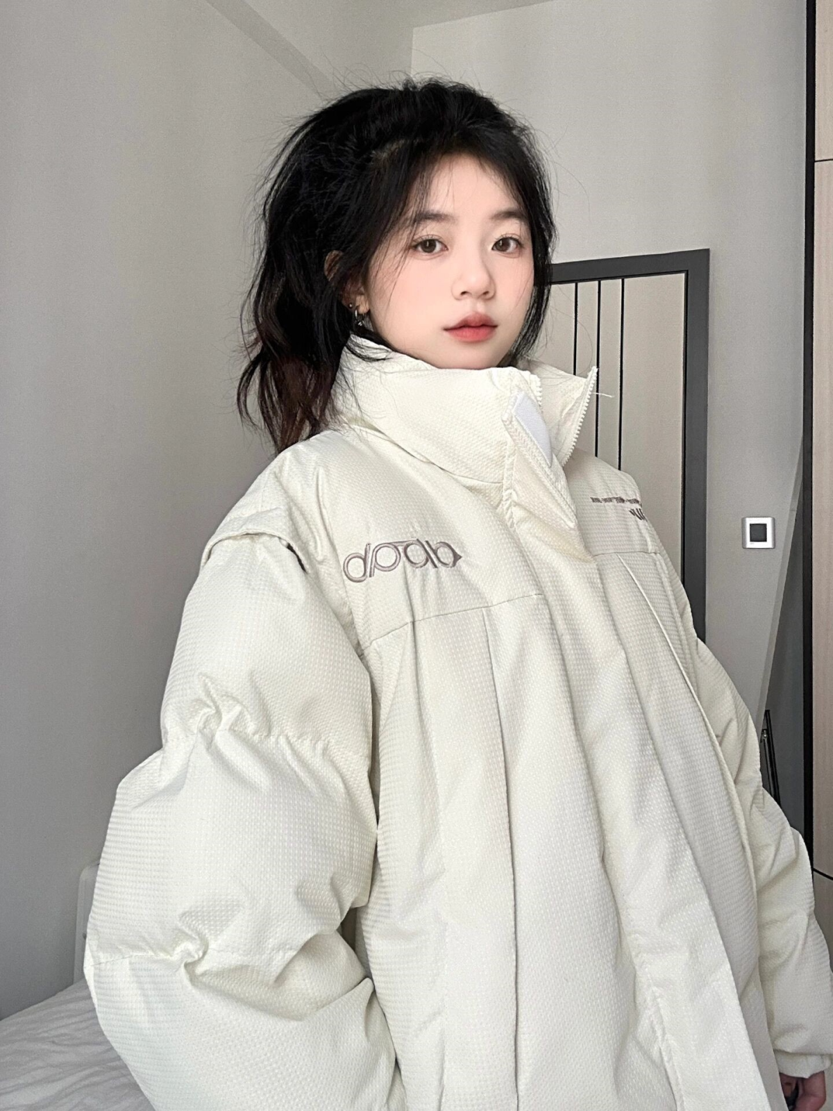 可拆卸棉服情侶2023年新款棉襖時尚潮牌冬季外套麵包服高級感棉衣