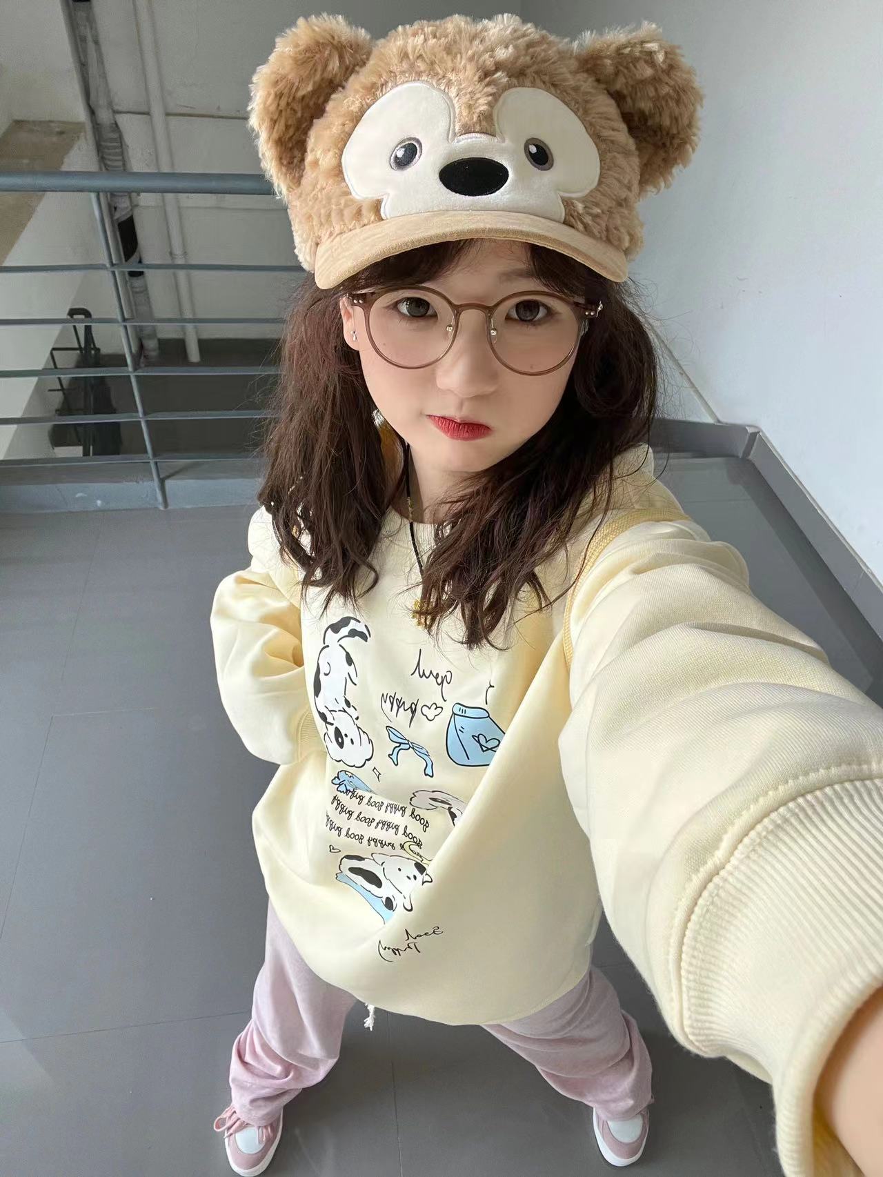 CVC棉麵食毛華棉複合/牛奶絲300克銀狐絨400克前 印花圓領衛衣女