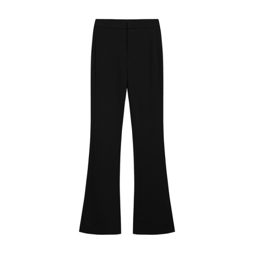 Actual shot of 2024 spring and summer new style pants, slim and tall suit pants with slits and slightly flared trousers for women, casual pants
