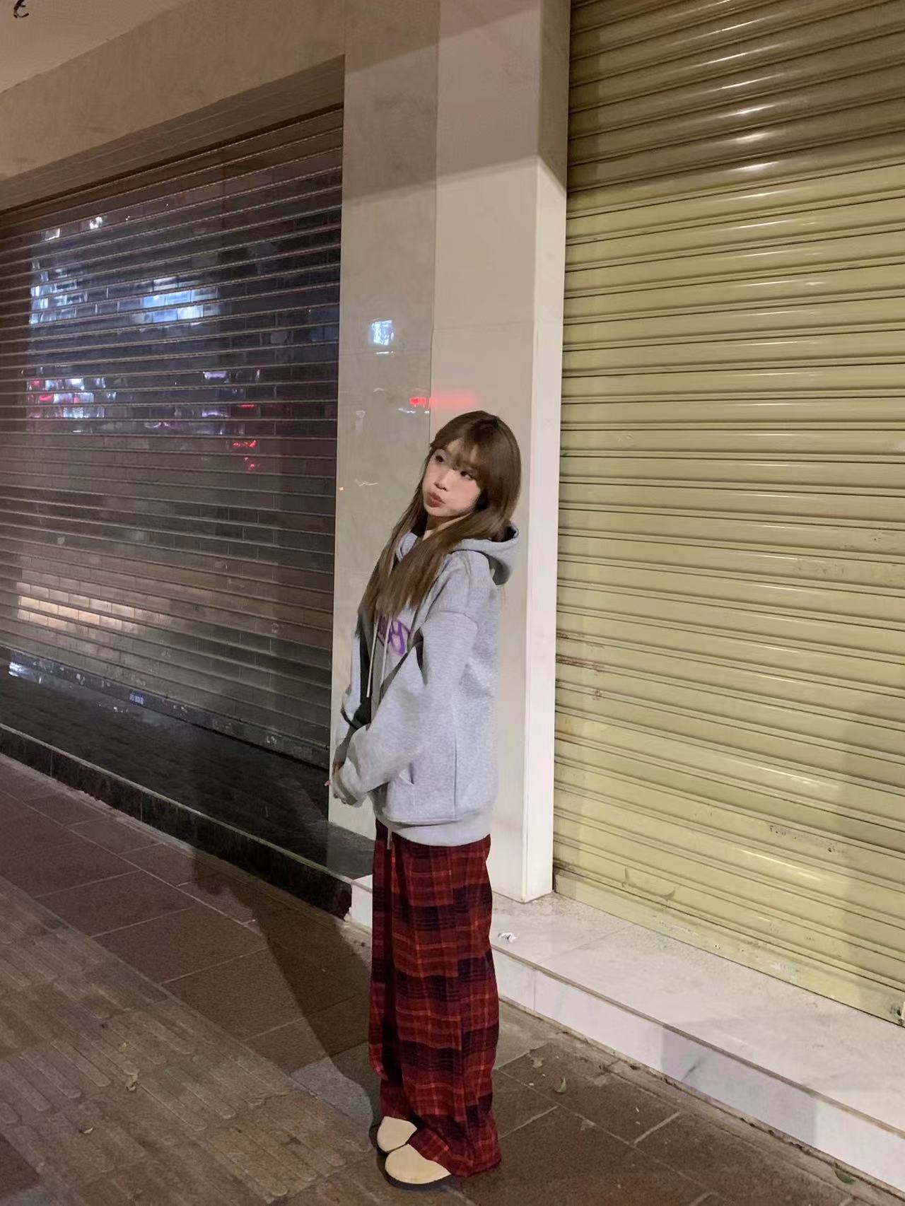 CVC棉麵食毛華棉複合/牛奶絲300克銀狐絨400克前 印花連帽衛衣女