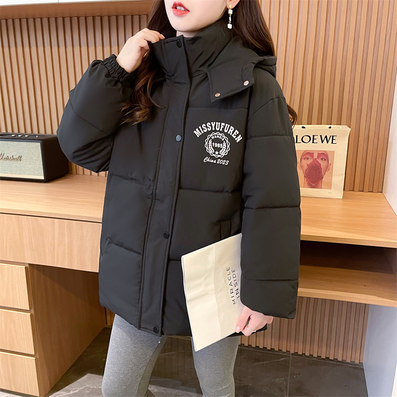 實拍 短款黑色棉服女冬季新款加厚棉服外套顯瘦棉衣麵包服學生