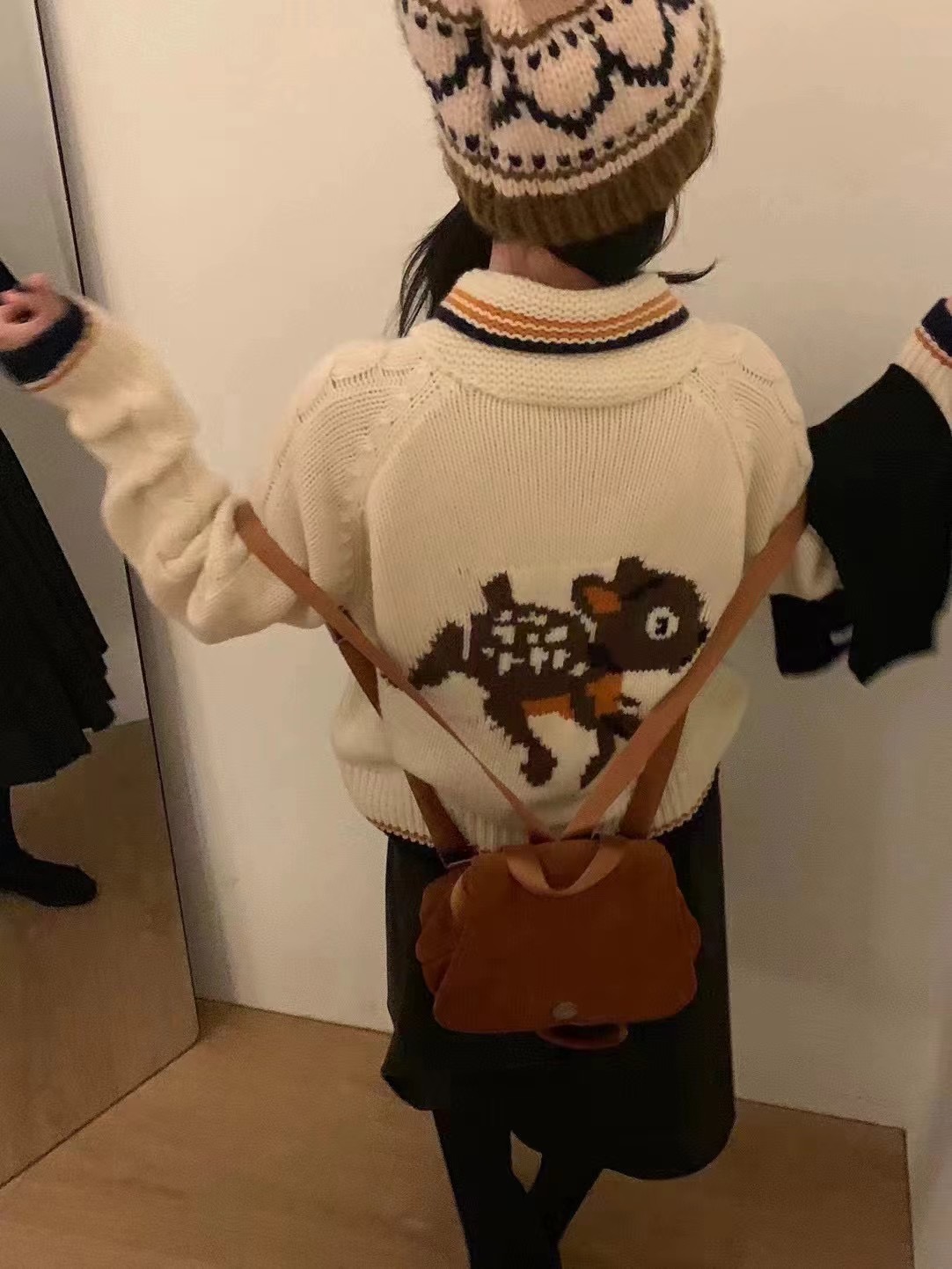 軟糯糯寬鬆提花套頭圓領毛衣新款洋氣氣質內搭上衣百搭慵懶風時髦