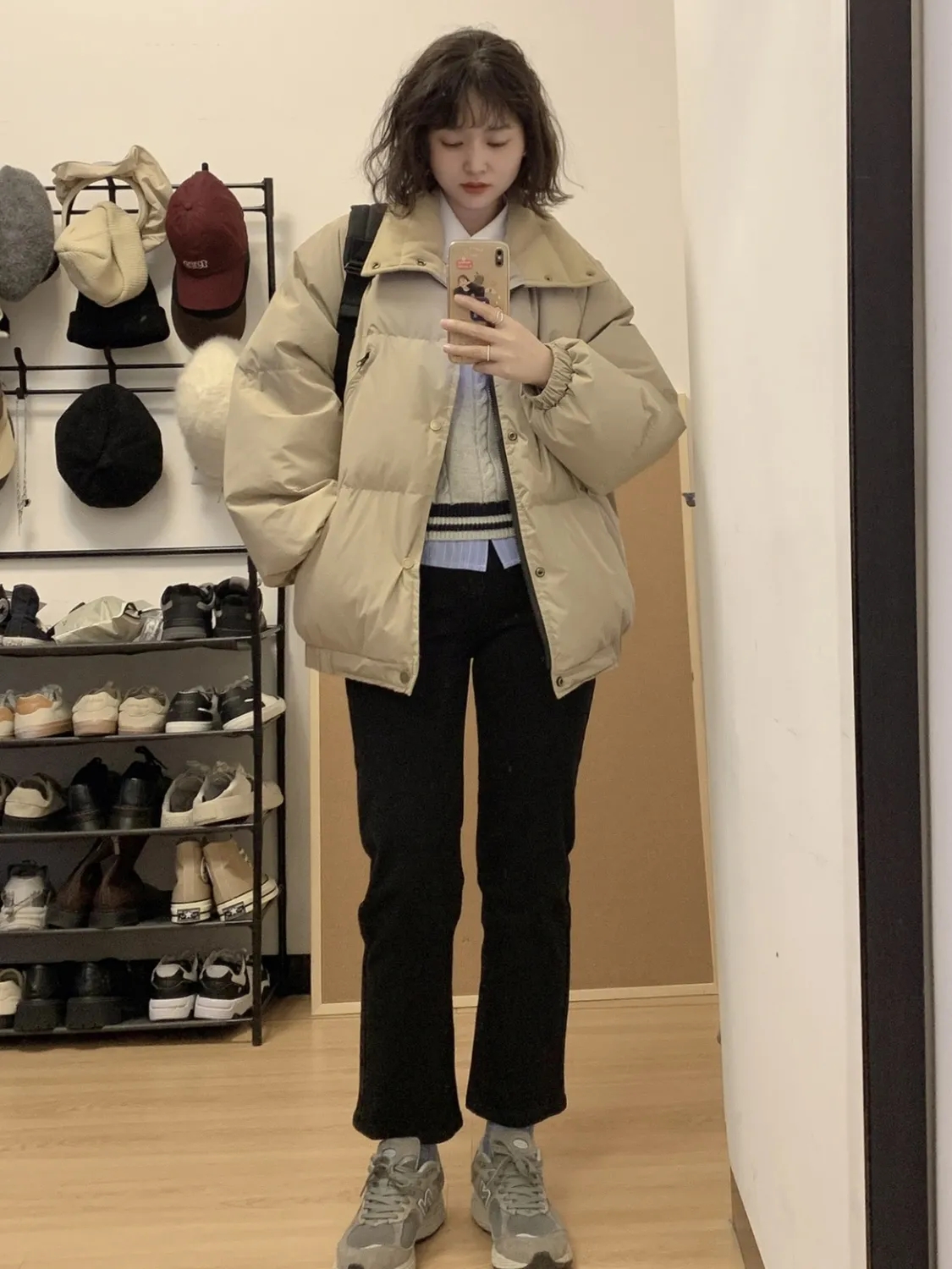 oversize棉服女2023年新款冬季棉衣外套小眾寬鬆加厚麵包服棉襖潮