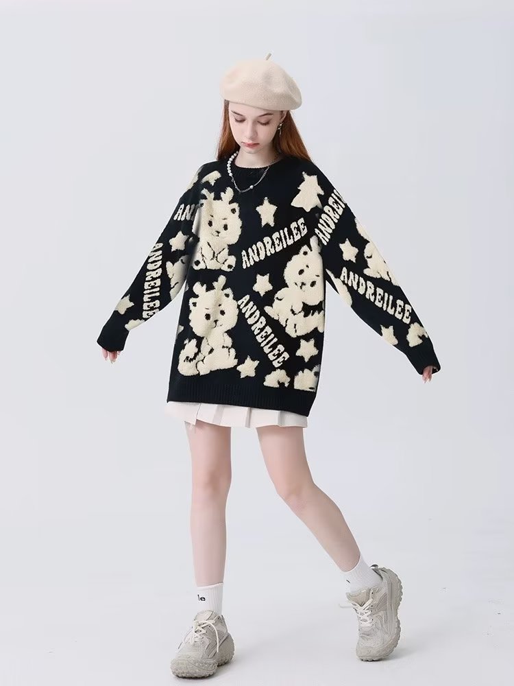 龍年毛衣女秋冬2023新款紅色毛衣聖誕節本命年小個子針織衫外套潮