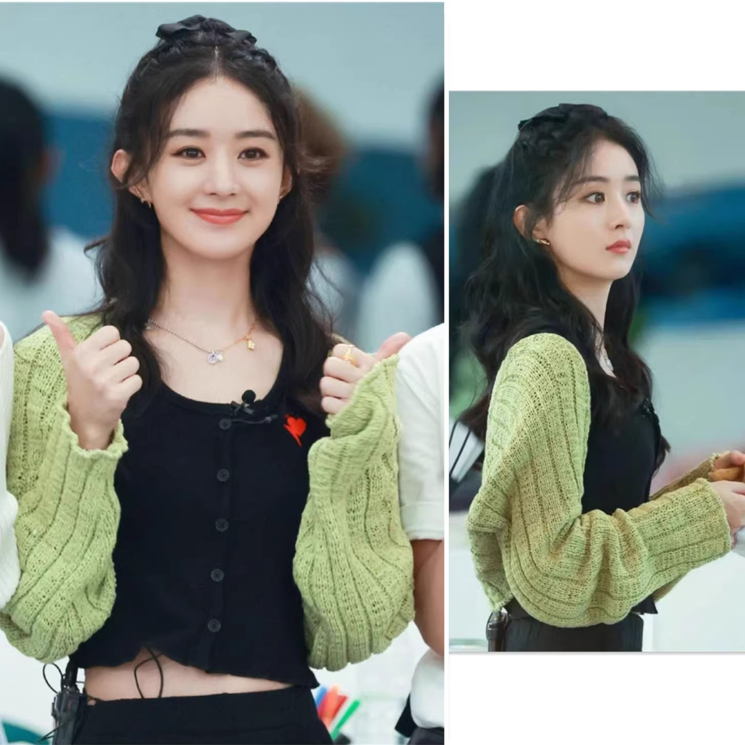 Short knitted cardigan shawl for women 2023 new French long-sleeved layered tops and jackets