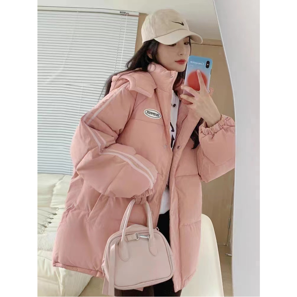 -2024 cotton-padded jacket for women winter Korean style down-padded jacket student oversize bread jacket