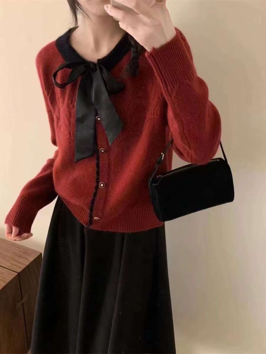 上衣長袖百搭時尚款開衫可愛