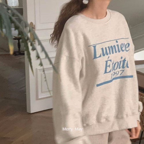 2023 new casual Dongdaemun fleece 250g / large sweatshirt round neck autumn and winter sweatshirt for women plus fleece
