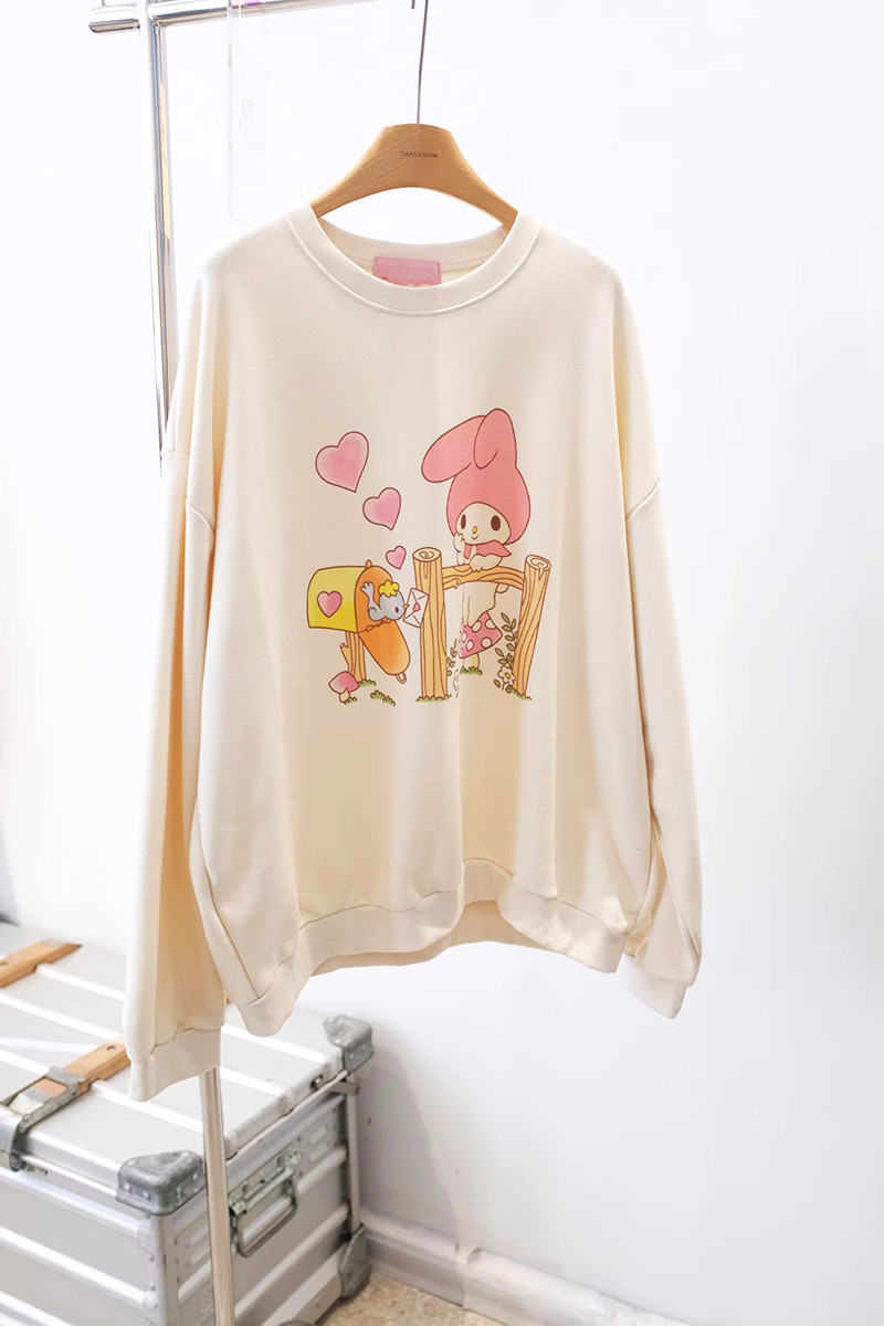 2023 new casual fleece 250g / large sweatshirt round neck autumn and winter sweatshirt for women with fleece