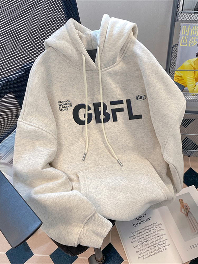 New style casual Dongdaemun fleece 250g / sweatshirt hooded autumn and winter sweatshirt for women with fleece