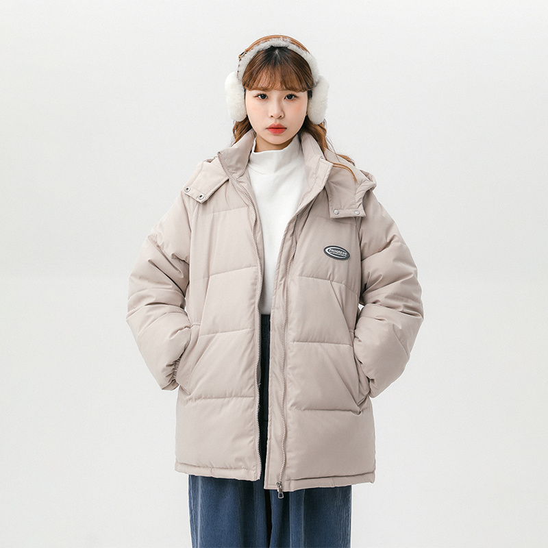 首發實拍 連帽ins羽絨棉服女厚棉襖韓版寬鬆棉衣學生麵包服外套