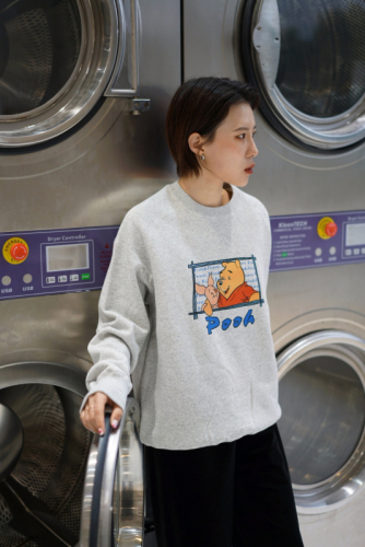 2023 new casual Dongdaemun fleece 250g / large sweatshirt round neck autumn and winter sweatshirt for women plus fleece