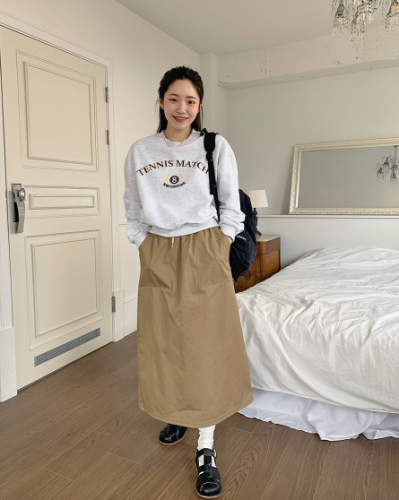  new casual Dongdaemun fleece 250g / large sweatshirt round neck autumn and winter sweatshirt for women plus fleece