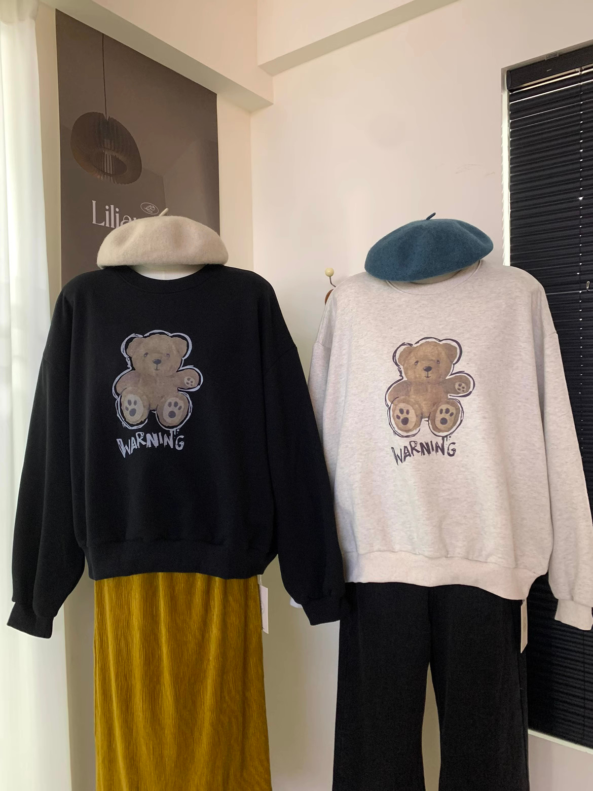 Official photo plus velvet 250g / David's round neck autumn and winter sweatshirt for women plus velvet