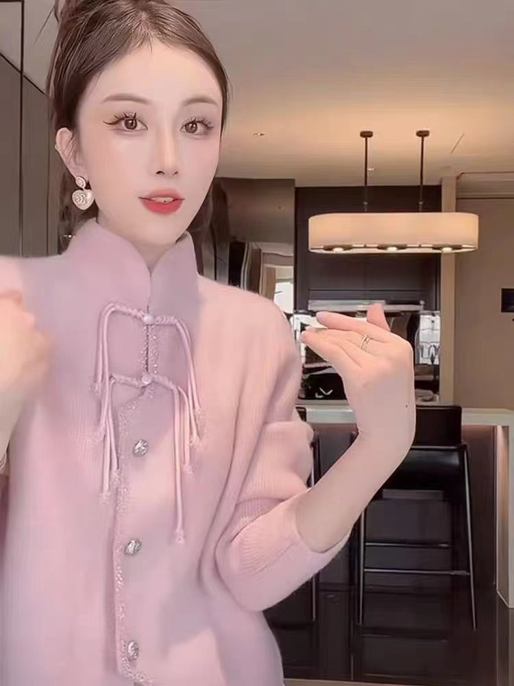 Design sense, niche, western style, versatile and temperament top, 2023 autumn new style, new Chinese style coat