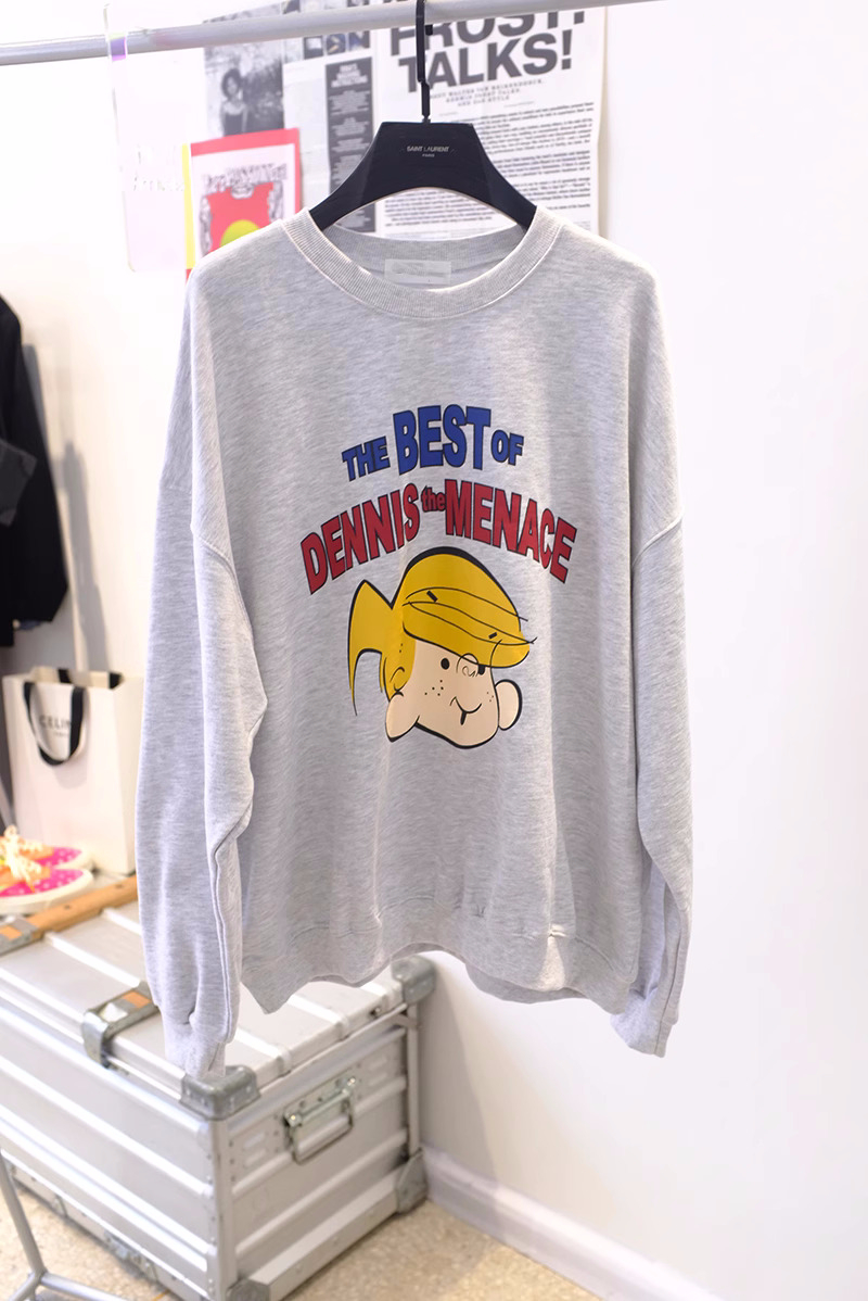 2023 new casual Dongdaemun fleece 250g / large sweatshirt round neck autumn and winter sweatshirt for women plus fleece
