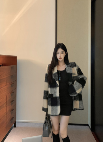 Actual shot~Autumn and winter Korean style Maillard style suit jacket