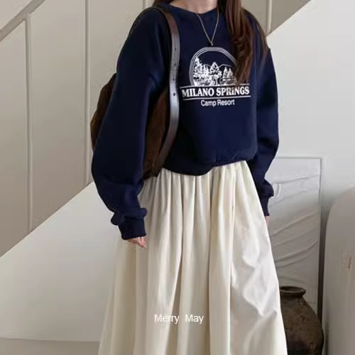 加絨250g / 大衛衣圓領秋冬款衛衣女加絨