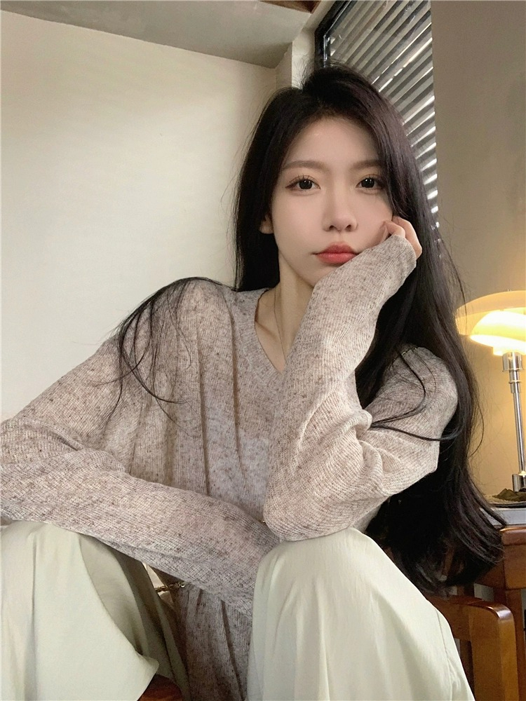 原版面料慵懶風休閒薄款防曬長袖T恤女夏季寬鬆顯瘦別致白色