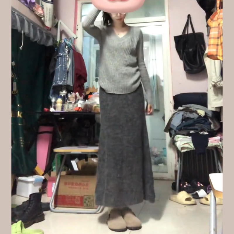 深秋冬裝搭配一整套2023新款小個子香風針織連衣裙子內搭毛衣套裝