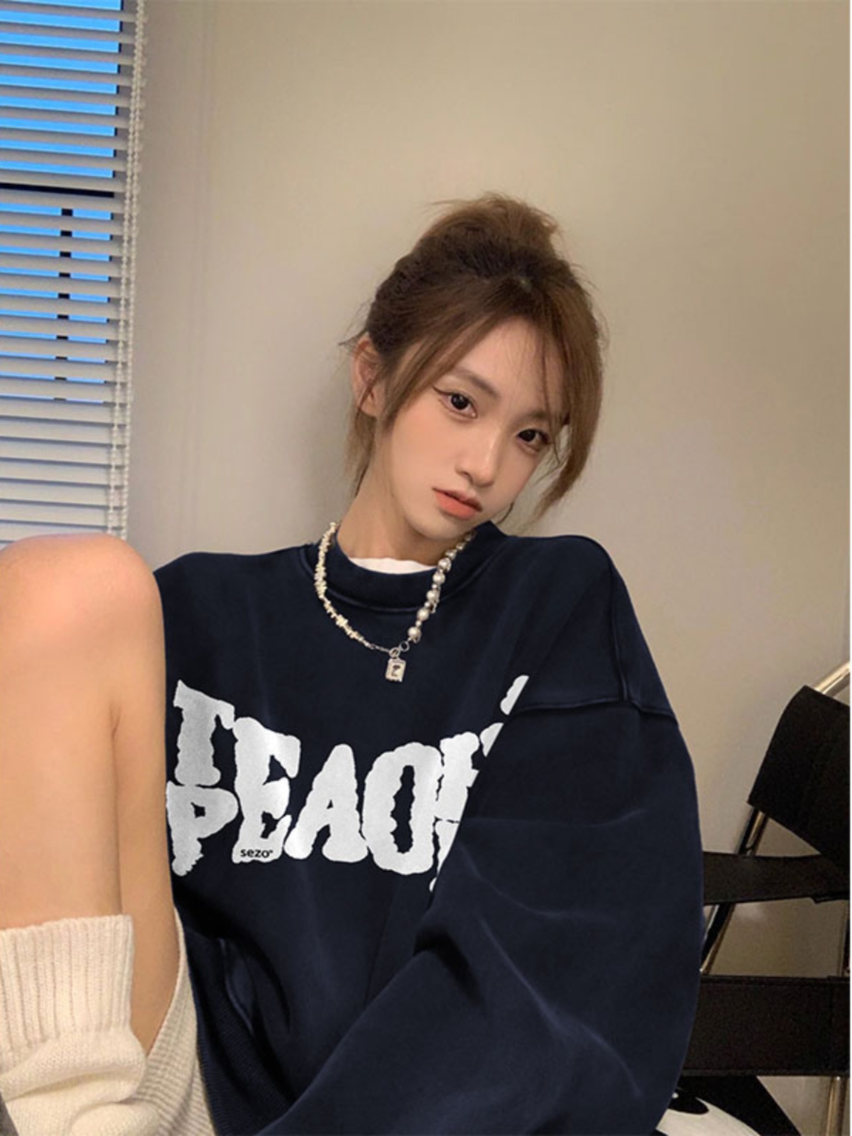 2023新款華棉複合薄款310克/加絨410克 秋冬裝衛衣女印花寬鬆大碼