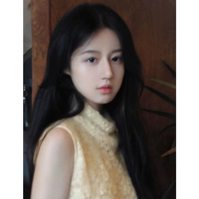 上衣設計感小眾女2023年夏季新款軟糯鈎花鏤空堆堆小立領背心女