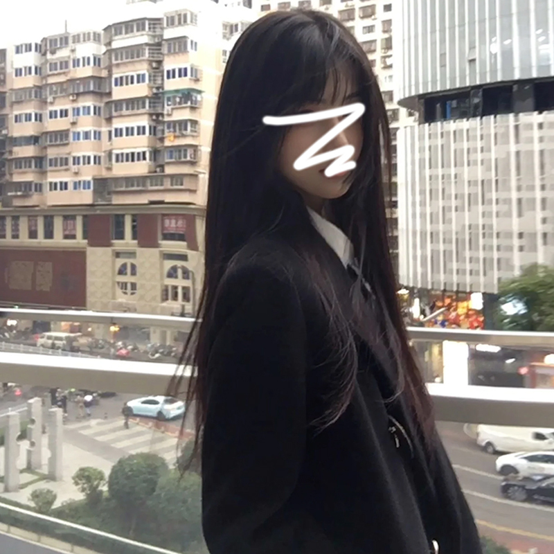 黑色赫本風中長款毛呢外套女秋冬季2023新款高級感小個子呢子大衣