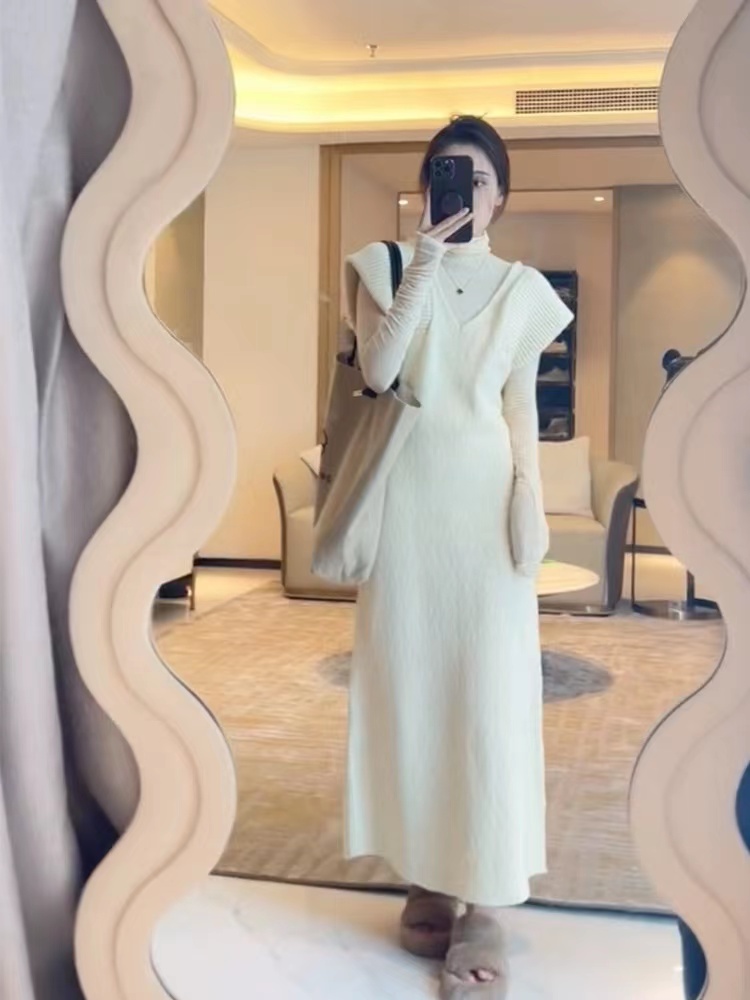 小香風兩件套裝2023新款女茶系穿搭一整套秋裝設計感小眾連衣裙子