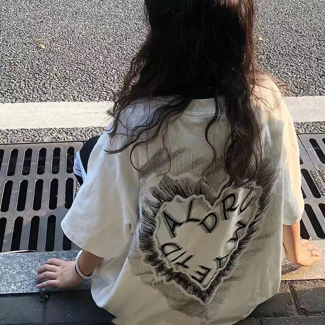 天貓質量220克韓版中長款純棉短袖T恤女2024年夏寬鬆上衣