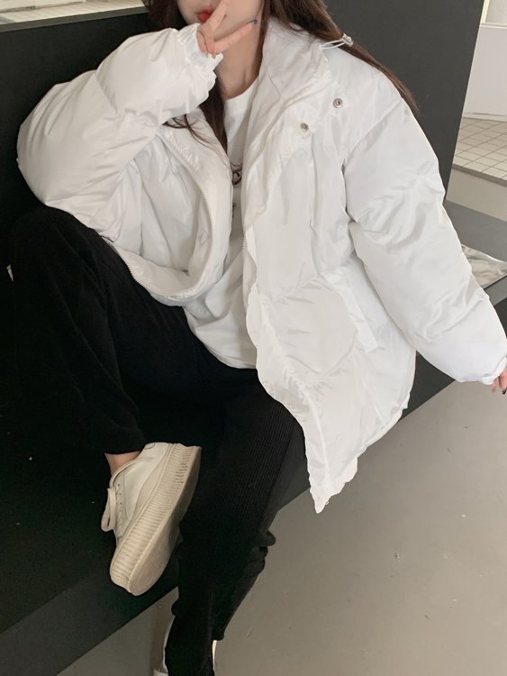 實拍 奶呼呼棉服連帽加厚寬鬆百搭麵包服