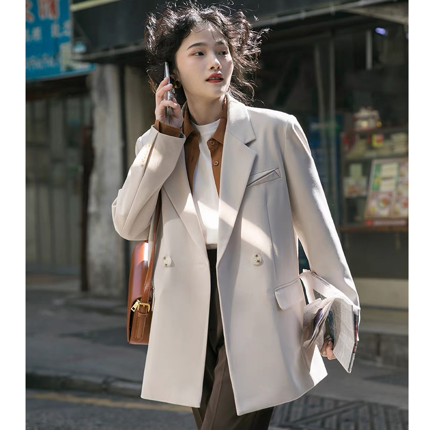 High-end 2024 spring and autumn new Korean style casual blazer women's design niche small suit